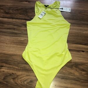 Express NWT lemon lime body suit